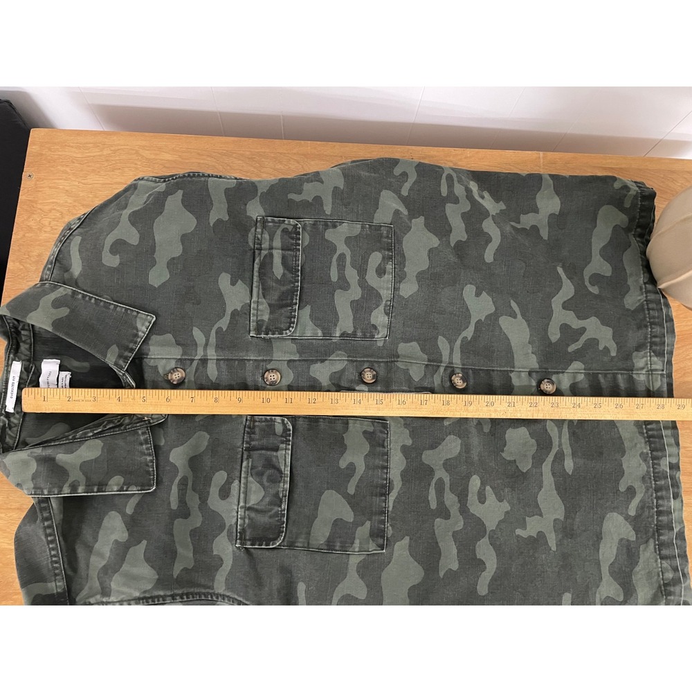 Urban Outfitters Camo Oversized Fit Shirt Jacket Green Camouflage Mens Large - Picture 6 of 6